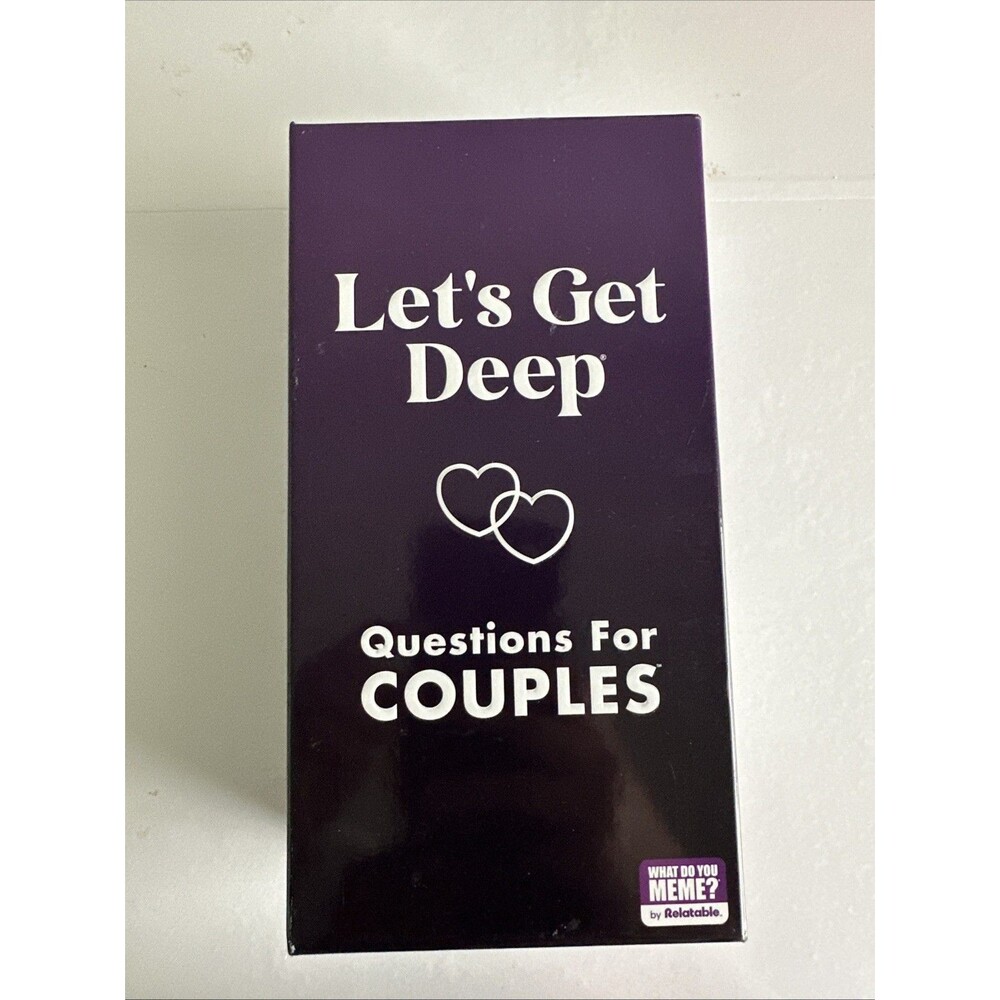 What Do You Meme Let’s Get Deep Couples Questions Game - Purple
